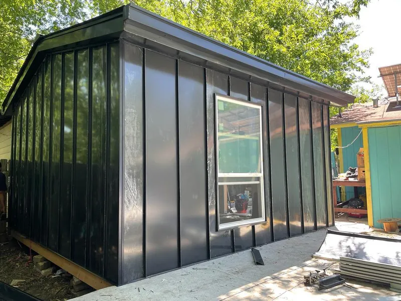 Black standing seam metal wall panels for Roof Inspection in Edgewater Park